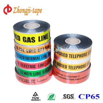 Underground detectable aluminium foil coated pe warning tape